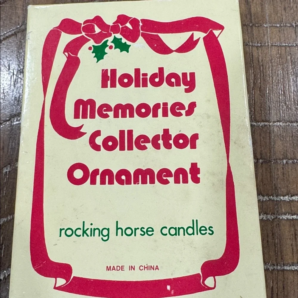 Vintage rocking horse candle holders collector‎ ornament, 90’s era